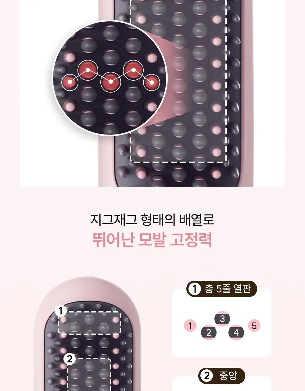 [브러쉬 무선 고데기] 보다나 이지 업 헤어스타일러 파우더핑크 상세페이지 16